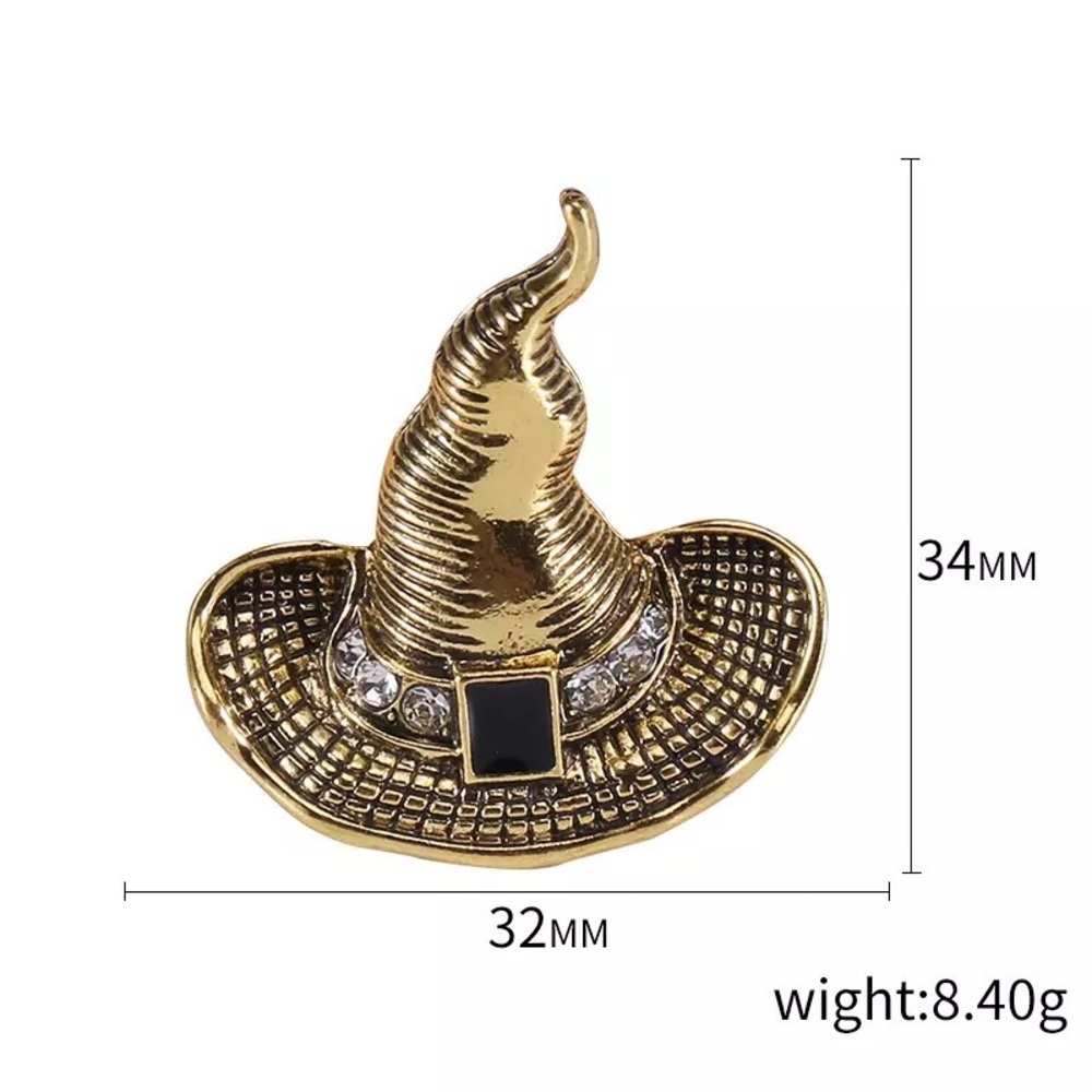 Vintage style witches hat Brooch.NWT - Picture 4 of 4